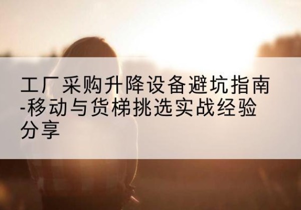 雅安移动式升降机怎么选-工厂采购升降设备避坑指南-移动与货梯挑选实战经验分享